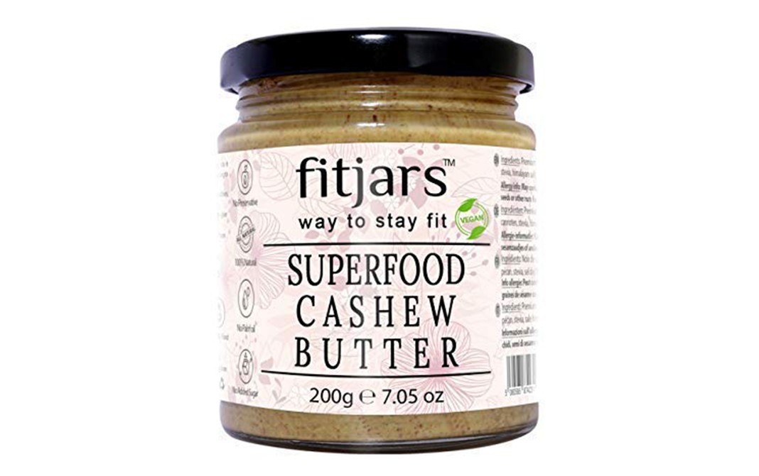 Fitjars Superfood Cashew Butter    Glass Jar  200 grams
